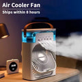 .Profitez d’une Fraîcheur Instantanée avec le Ventilateur 3-en-1 : Rafraîchisseur d’Air, Humidificateur et Veilleuse LED