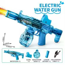 Blaster à Eau Électrique Rechargeable – Grande Portée, Réservoir Haute Capacité et Tir Automatique